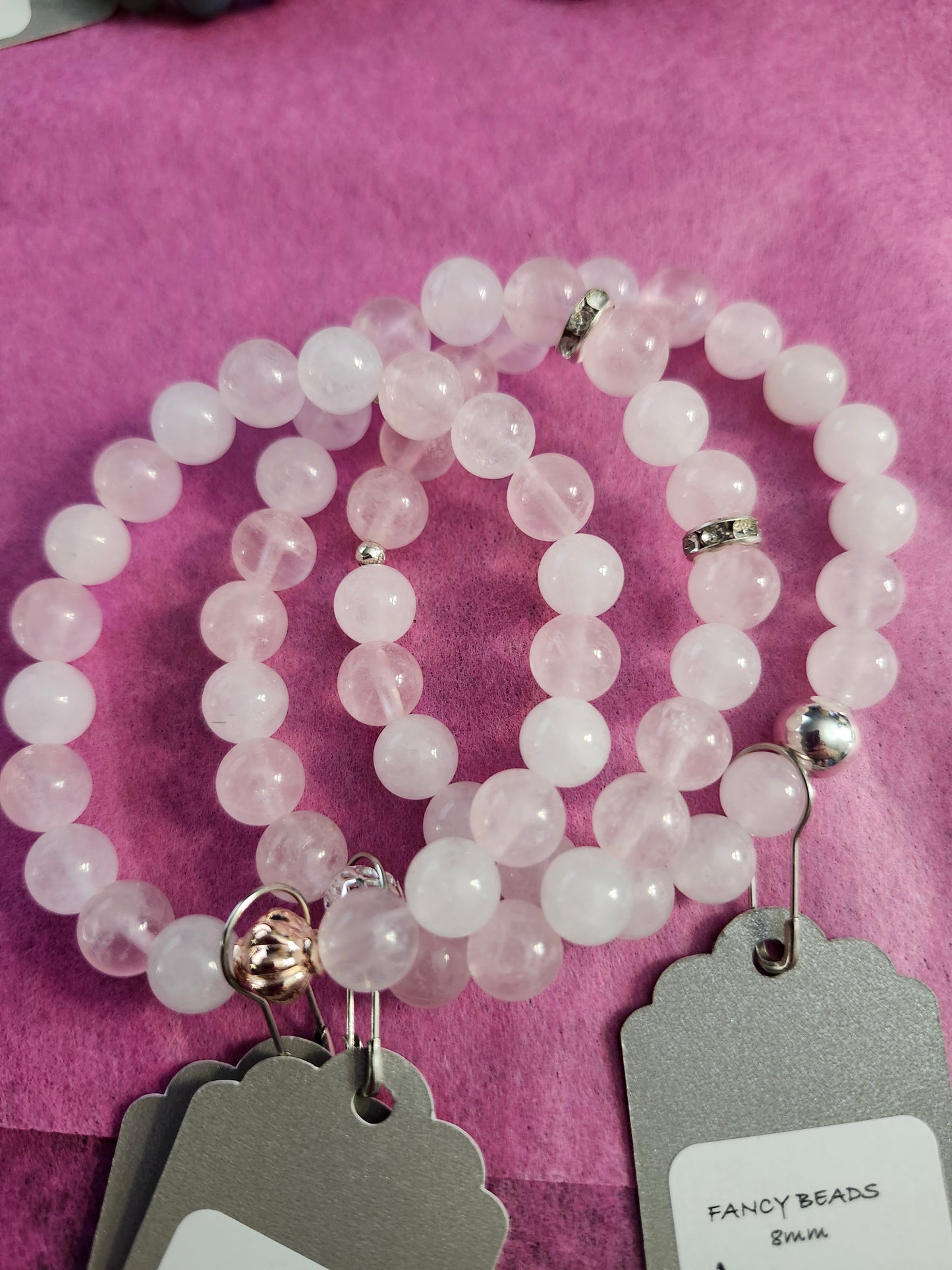 Rose Quartz White Jade Bracelet