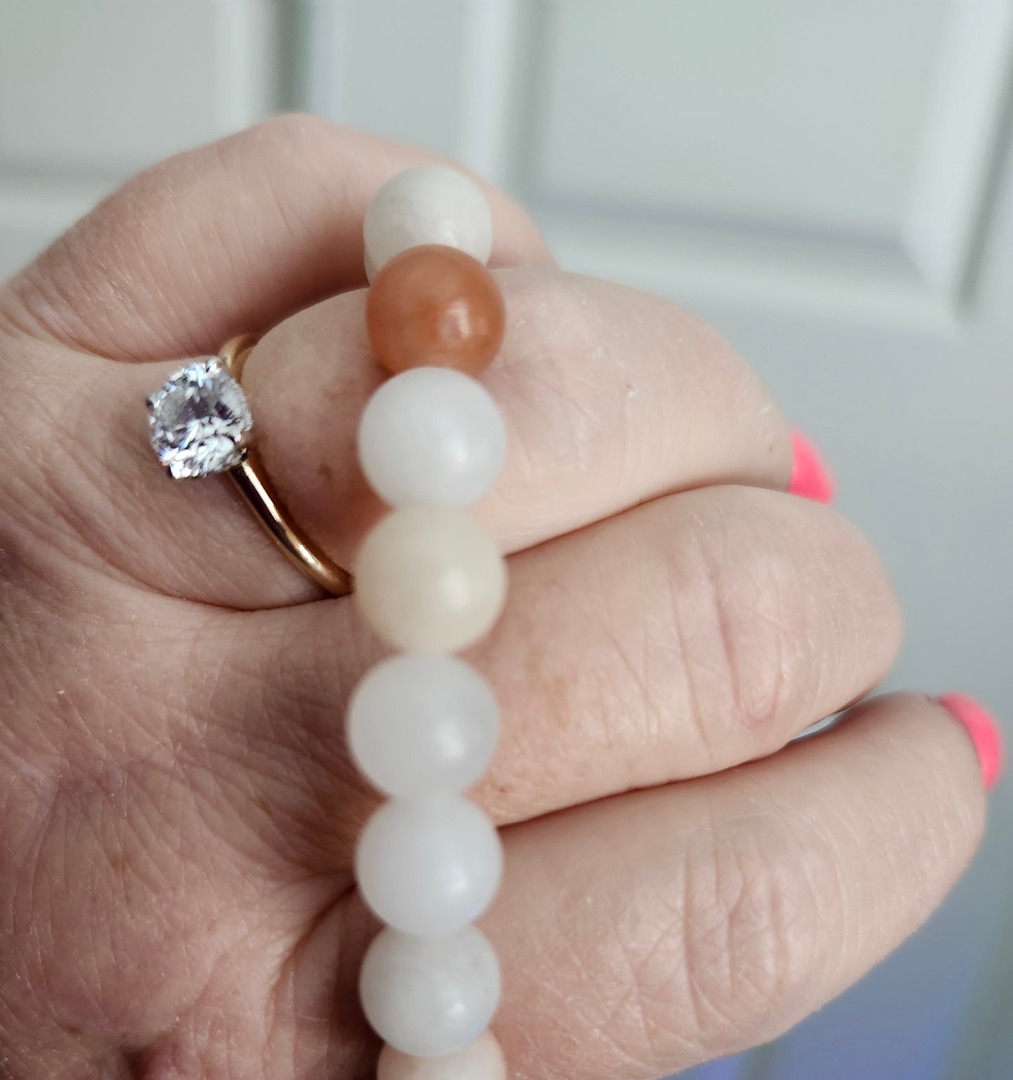 Pink Aventurine Pink Zebra Jasper Bracelet