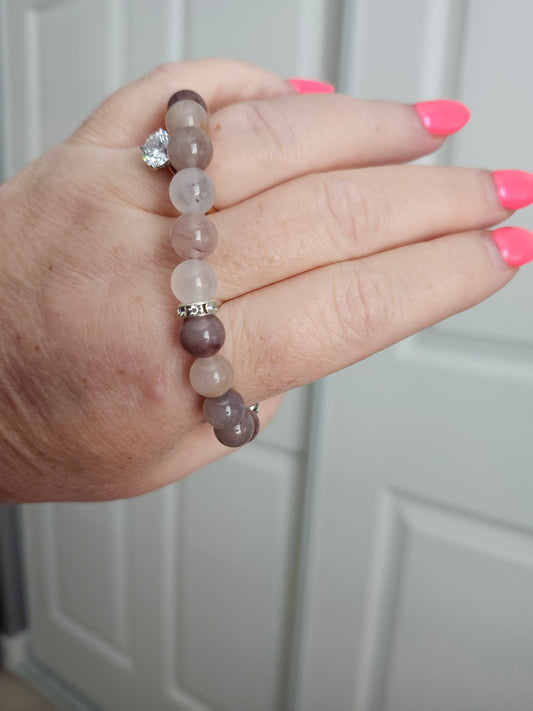 Purple Berry Quartz Bracelet