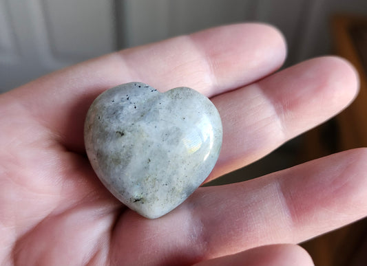 Labradorite Heart