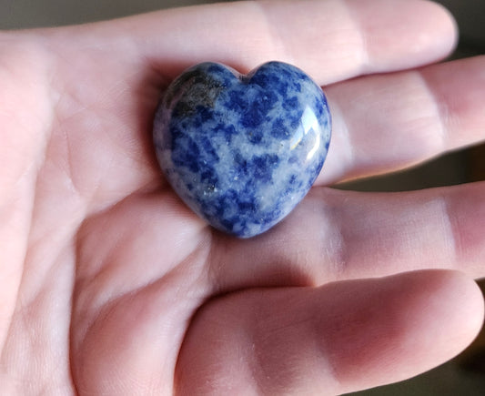 Blue Spot Jasper Heart