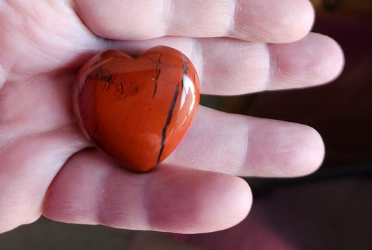 Red Agate Heart