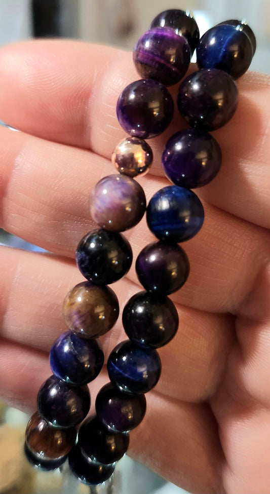 Starry Sky Tigers Eye Bracelet