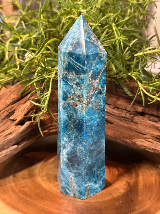 Blue Apatite Tower Large