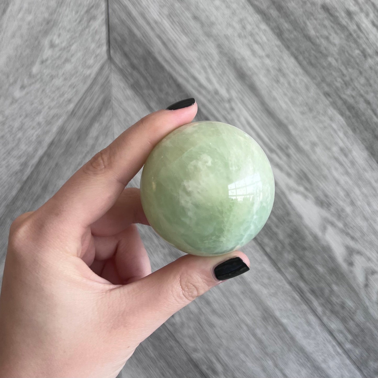 Pistachio Calcite Sphere