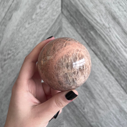 Peach Moonstone Sphere