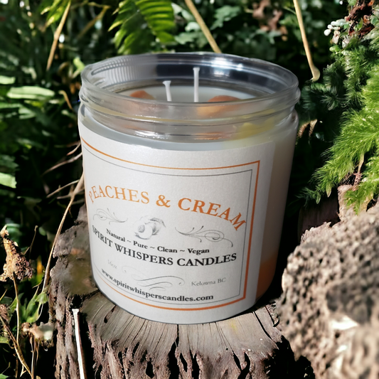 16oz Peaches & Cream Candle