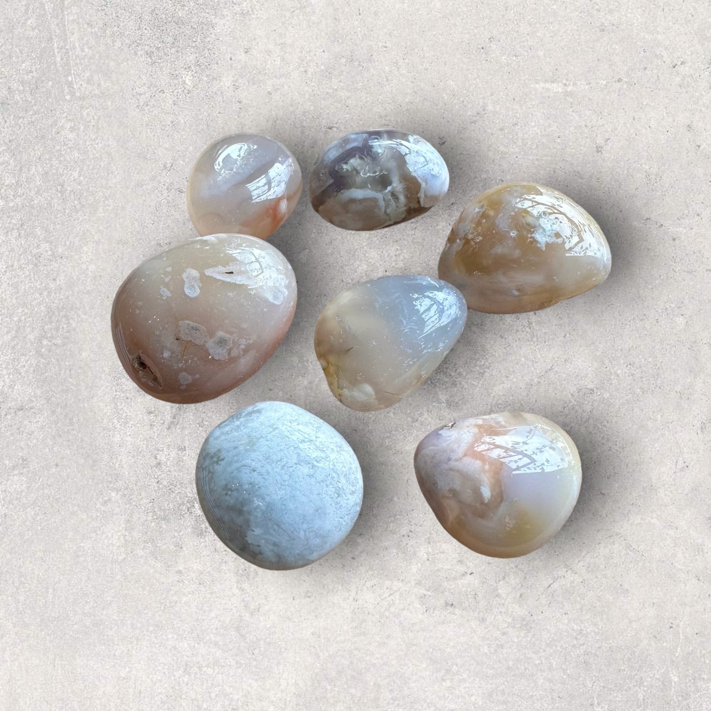 Flower Agate Tumbles