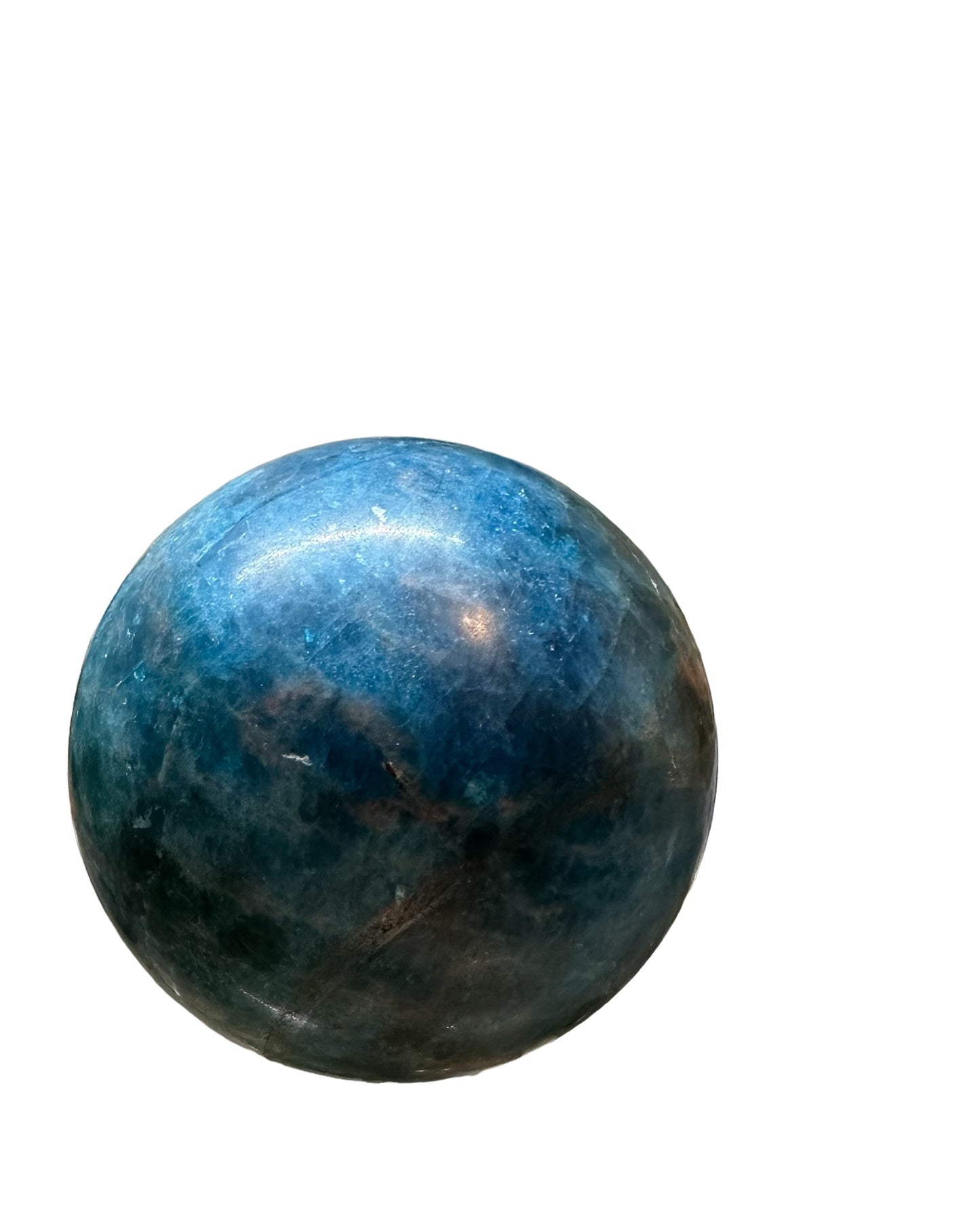 Blue Apatite Sphere