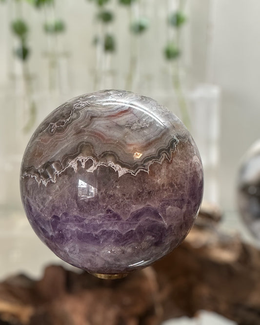 Amethyst Agate Sphere