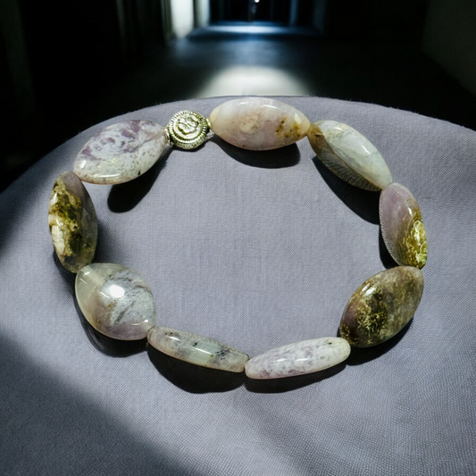 Purple Chalcedony Marquise Bracelet