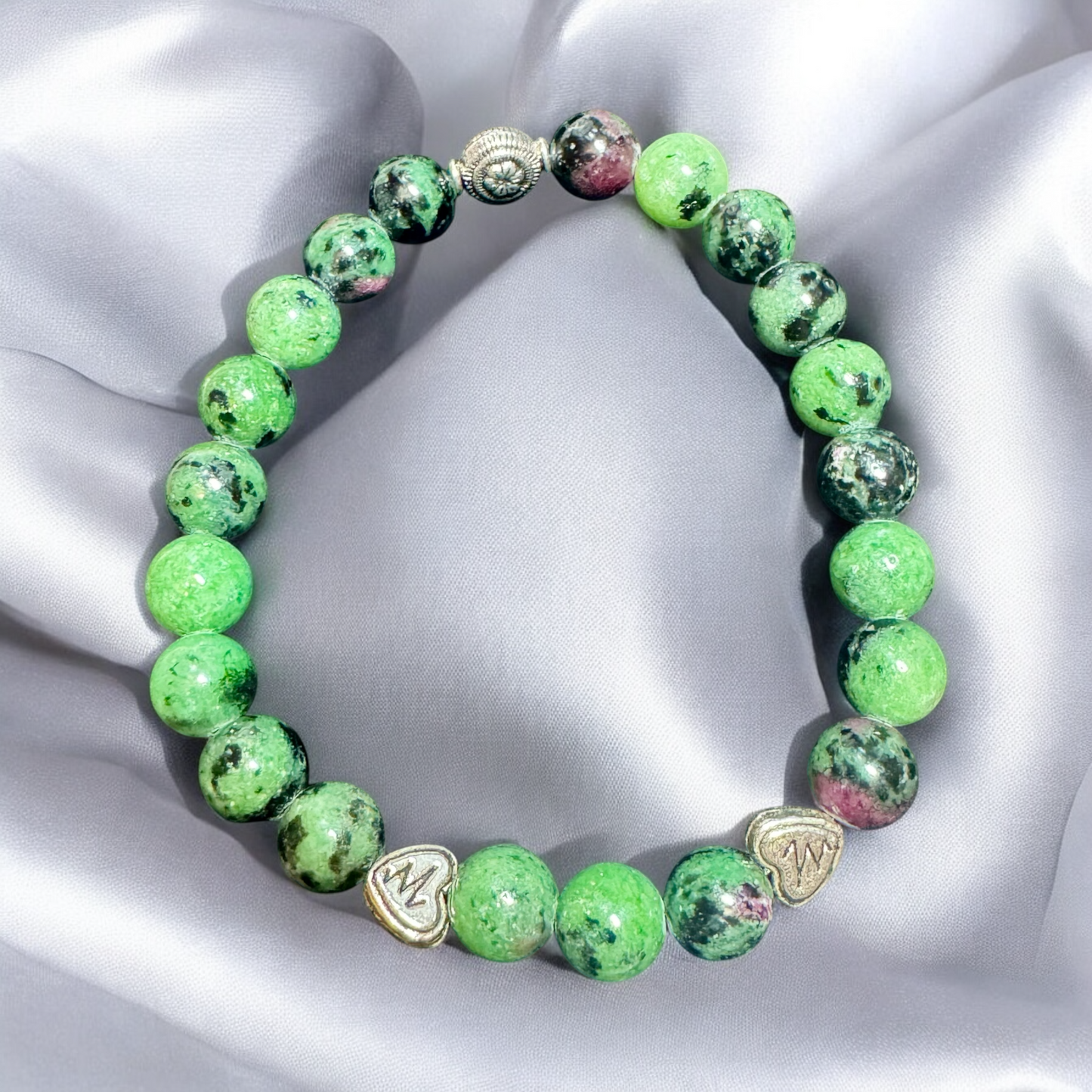 8mm Ruby Zoisite Bracelet