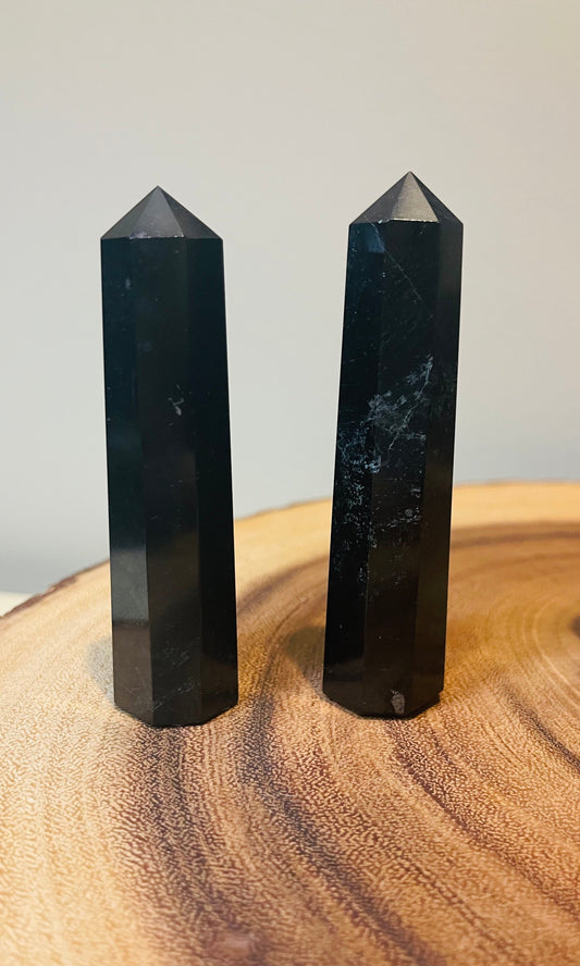 Black Tourmaline Polished Point Medium