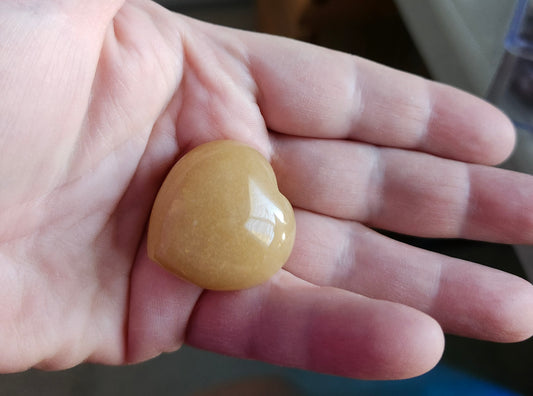 Yellow Aventurine Heart